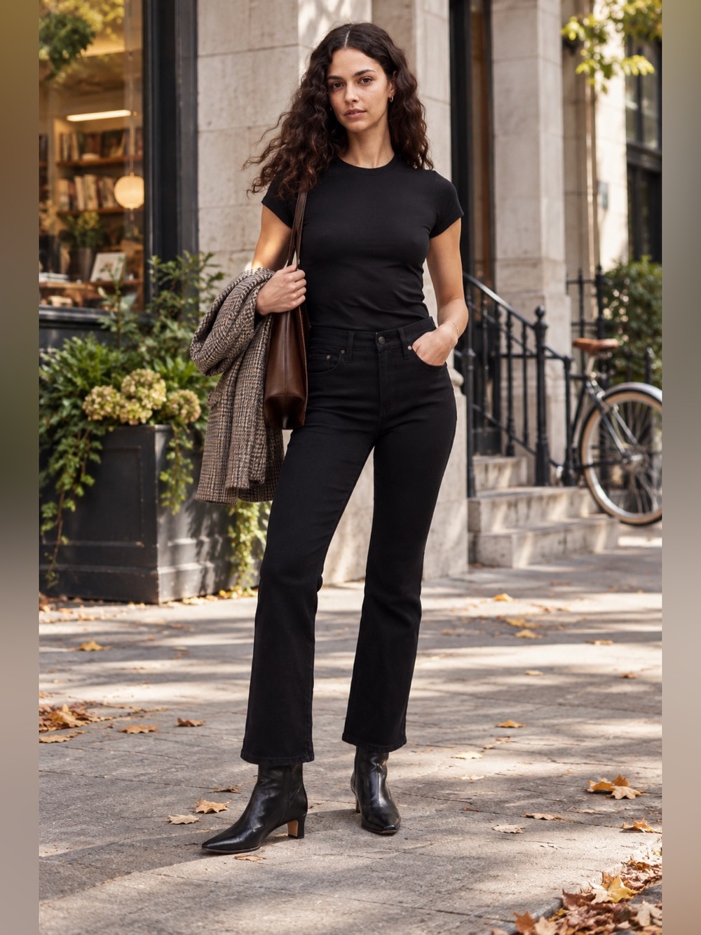 Madewell Mid Rise Kick Out - Size 29- NWOT - Black Rinse (a true deep black)